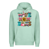 Seafoam wife mom boss Premium Hoodie - AdoDesignShop