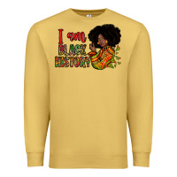 Antique Gold i am black history Premium Sweatshirt - Zillion Design Studio