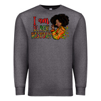 Charcoal Heather i am black history Premium Sweatshirt - Zillion Design Studio