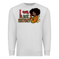 Dove Grey i am black history Premium Sweatshirt - Zillion Design Studio