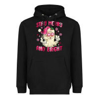 Black stay merry and bright Heavyweight Hoodie - MaliasSmallBusiness