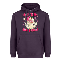 Plum stay merry and bright Heavyweight Hoodie - MaliasSmallBusiness