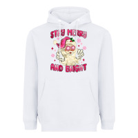 White stay merry and bright Heavyweight Hoodie - MaliasSmallBusiness
