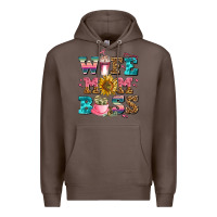 Coffee wife mom boss Premium Hoodie - AdoDesignShop