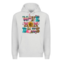 Dove Grey wife mom boss Premium Hoodie - AdoDesignShop
