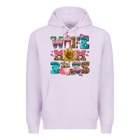 Lilac wife mom boss Premium Hoodie - AdoDesignShop