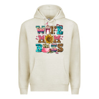 Oatmeal Heather wife mom boss Premium Hoodie - AdoDesignShop