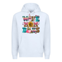White wife mom boss Premium Hoodie - AdoDesignShop