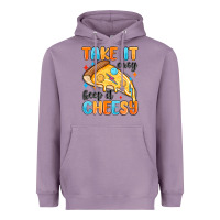 Lavender take it easy keep it cheesy Heavyweight Hoodie - MaliasSmallBusiness