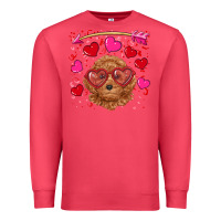 Cardinal valentine's day toy poodle Premium Sweatshirt - RanaPortraitStore