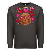 Smoke valentine's day toy poodle Premium Sweatshirt - RanaPortraitStore
