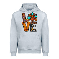 Heather Grey turkey love Urban Hoodie - JahusDesignShop