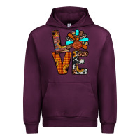 Mauve Wine turkey love Urban Hoodie - JahusDesignShop