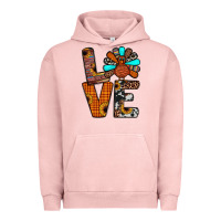 Pigment Salmon turkey love Urban Hoodie - JahusDesignShop
