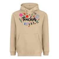 Mushroom teacher heart Heavyweight Hoodie - MaliasSmallBusiness