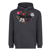 Smoke teacher heart Heavyweight Hoodie - MaliasSmallBusiness