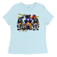Baby Blue police gnome Ladies Tee - BarkalooDesign