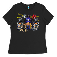 Black police gnome Ladies Tee - BarkalooDesign