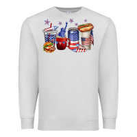 Dove Grey 4th of july coffee cups Premium Sweatshirt - texasbilliewilder