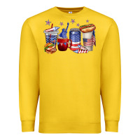 Lemon 4th of july coffee cups Premium Sweatshirt - texasbilliewilder