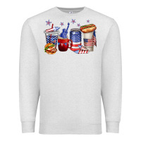 Oatmeal Heather 4th of july coffee cups Premium Sweatshirt - texasbilliewilder