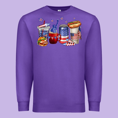 Premium Sweatshirt 4th of july coffee cups