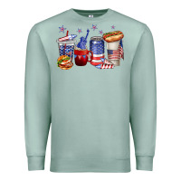 Seafoam 4th of july coffee cups Premium Sweatshirt - texasbilliewilder