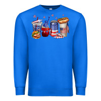 True Royal 4th of july coffee cups Premium Sweatshirt - texasbilliewilder