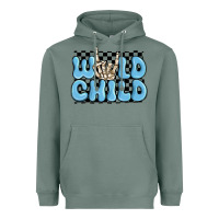 Sage wild child blue skeleton Heavyweight Hoodie - MaliasSmallBusiness