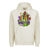 Oatmeal Heather stay sweet halloween Premium Hoodie - BundleAndBundleShop