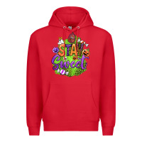 Red stay sweet halloween Premium Hoodie - BundleAndBundleShop