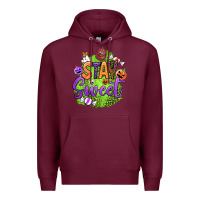 Burgundy stay sweet halloween Premium Hoodie - BundleAndBundleShop