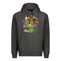 Charcoal Heather stay sweet halloween Premium Hoodie - BundleAndBundleShop