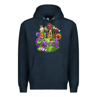 Navy stay sweet halloween Premium Hoodie - BundleAndBundleShop