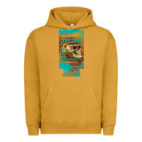 Pigment Peanut Butter dead tired fueled by coffee 12 oz can cooler  (slim) Urban Hoodie - Artiststas