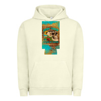Pigment Pistachio dead tired fueled by coffee 12 oz can cooler  (slim) Urban Hoodie - Artiststas