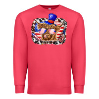 Cardinal 4th of july cow Premium Sweatshirt - texasbilliewilder