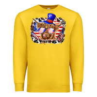 Lemon 4th of july cow Premium Sweatshirt - texasbilliewilder