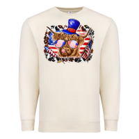 Sandshell 4th of july cow Premium Sweatshirt - texasbilliewilder