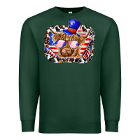 Sports Green 4th of july cow Premium Sweatshirt - texasbilliewilder