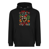 Black giddy up jingle horse pick up your feet Heavyweight Hoodie - MaliasSmallBusiness