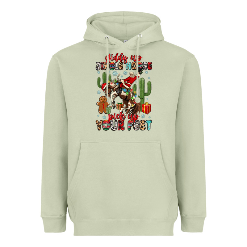 Giddy Up Jingle Horse Pick Up Your Feet Heavyweight Hoodie by MaliasSmallBusiness | Teevron