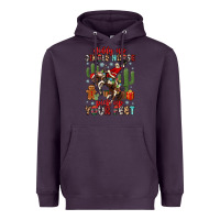 Plum giddy up jingle horse pick up your feet Heavyweight Hoodie - MaliasSmallBusiness