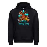 Black happy turkey day Urban Hoodie - JahusDesignShop