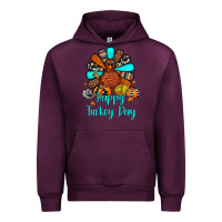 Mauve Wine happy turkey day Urban Hoodie - JahusDesignShop