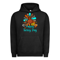 Pigment Black happy turkey day Urban Hoodie - JahusDesignShop