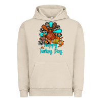 Pigment French Oak happy turkey day Urban Hoodie - JahusDesignShop