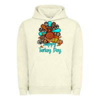 Pigment Pistachio happy turkey day Urban Hoodie - JahusDesignShop