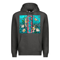 Charcoal Heather turquoise leopard mama Premium Hoodie - AdoDesignShop
