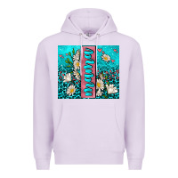 Lilac turquoise leopard mama Premium Hoodie - AdoDesignShop